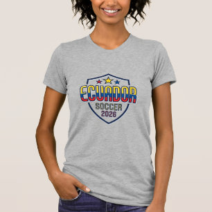 Ecuador Soccer 2026 Soccer Bold Country Typography T-Shirt