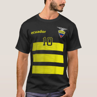 Ecuador Soccer Ecuadorian Football Striped 10 Jers T-Shirt