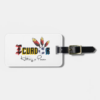 Ecuador Soccer Luggage Tag