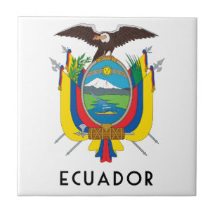 Ecuador - symbol/coat of arms/flag/colours/emblem tile