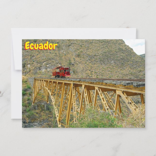 Ecuador train Card (Front)
