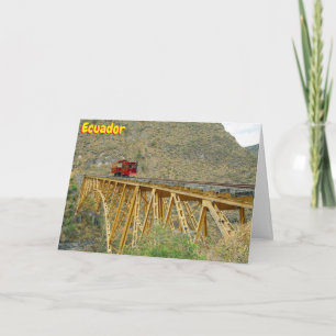 Ecuador train card