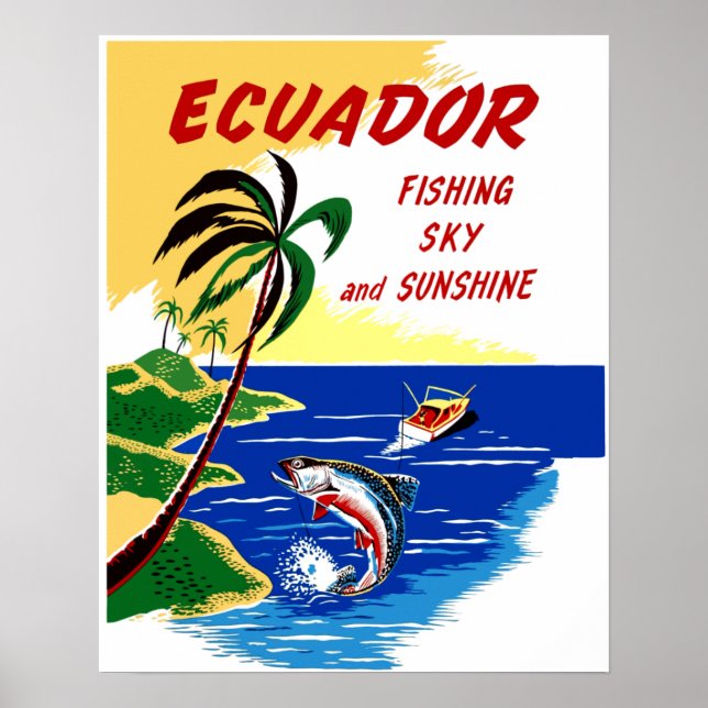 Ecuador Travel Poster (Front)
