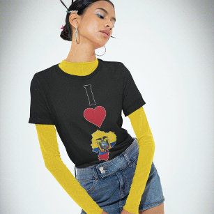 Ecuador Vertical I Love Heart Ecuador Cute Women's T-Shirt