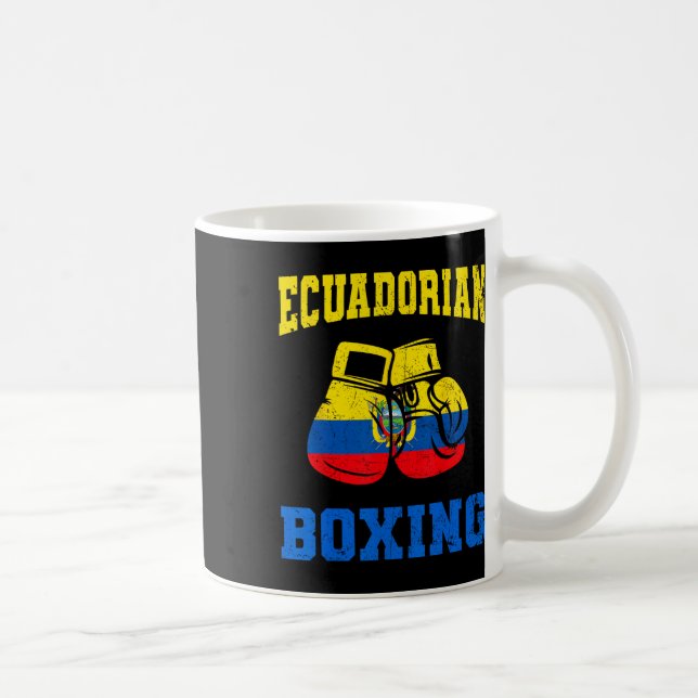 Ecuadorian Boxing Gloves Ecuador Pride Boxing Mens Coffee Mug (Right)
