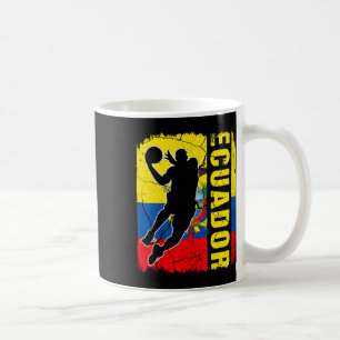 Ecuadorian Bysketbyll Player Ecuador Flag Bysketby Coffee Mug
