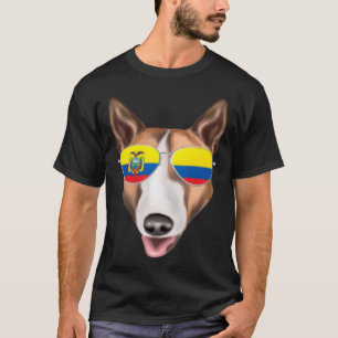 Ecuadorian Flag Bull Terrier Dog Ecuador Pocket T-Shirt