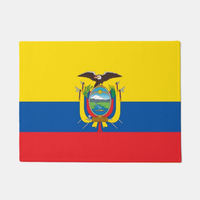 Ecuadorian flag doormat (Front)