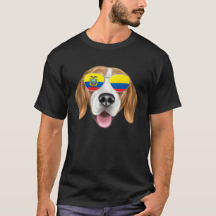 Ecuadorian Flag Harrier Dog Ecuador Pocket T-Shirt