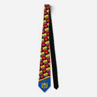 Ecuadorian Flag Heart EC Pattern Ecuador National