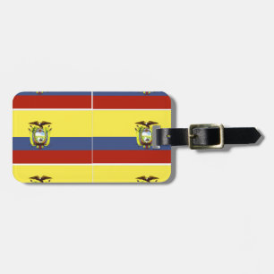 ecuadorian flag luggage tag