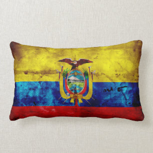 Ecuadorian Flag Lumbar Cushion