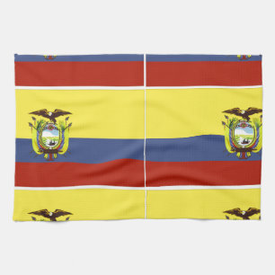 ecuadorian flag tea towel