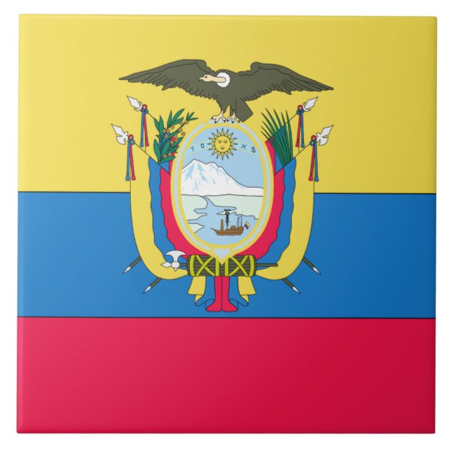 Ecuadorian flag tile (Front)
