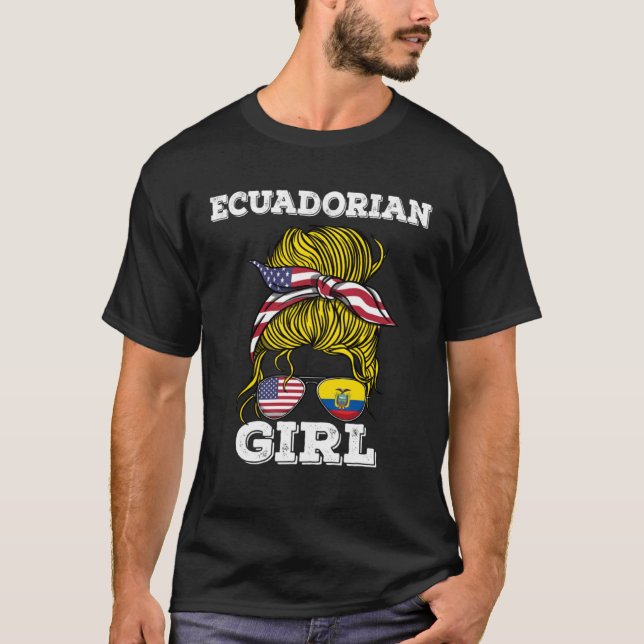 Ecuadorian Girl Ecuador Roots T-Shirt (Front)