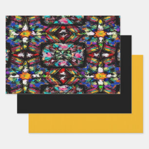 Ecuadorian Stain Glass Wrapping Paper Sheet