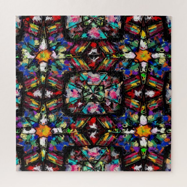 Ecuadorian Stained Glass Jigsaw Puzzle (Vertical)