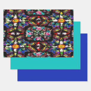 Ecuadorian Stained Glass Wrapping Paper Sheet