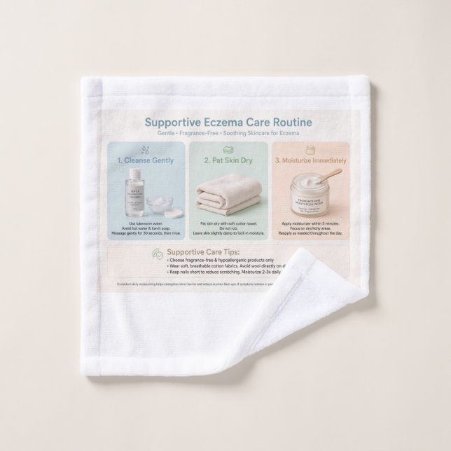 Eczema support. bath towel set (Wash Cloth)