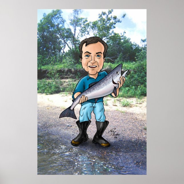 Ed and the Salmon Poster (Front)