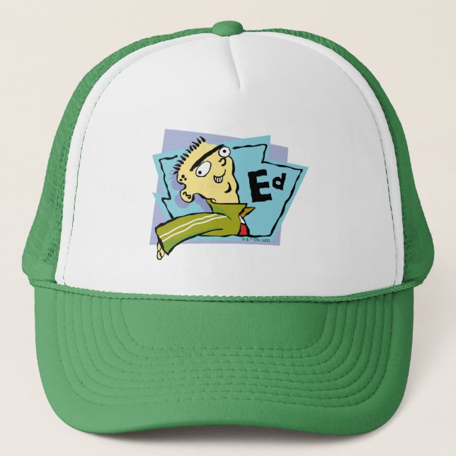 Ed Character Graphic Trucker Hat (Front)