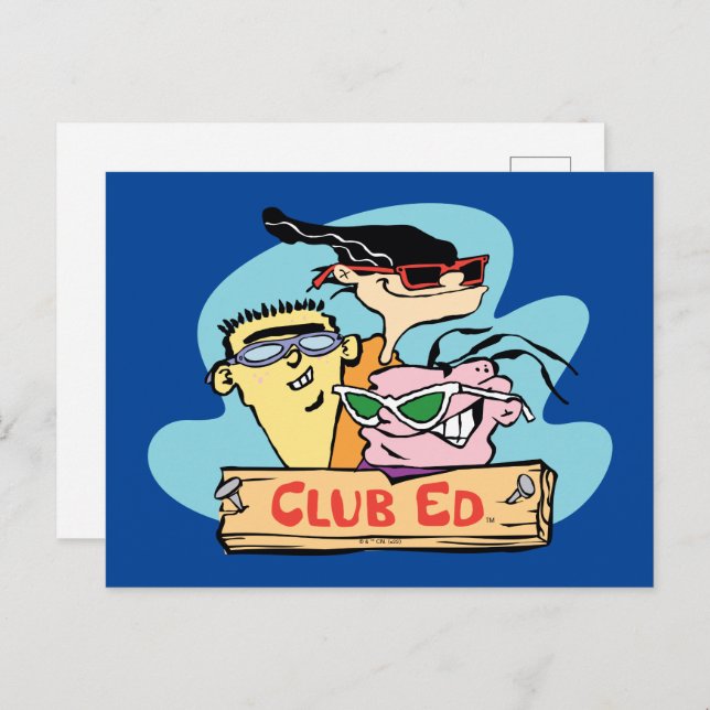 Ed, Edd, n Eddy - Club Ed Postcard (Front/Back)