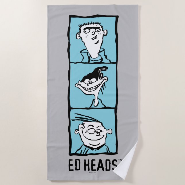 Ed, Edd, n Eddy - Ed Heads Beach Towel (Front)