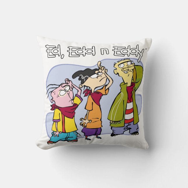 Ed, Edd, n Eddy Hand Signs Cushion (Front)