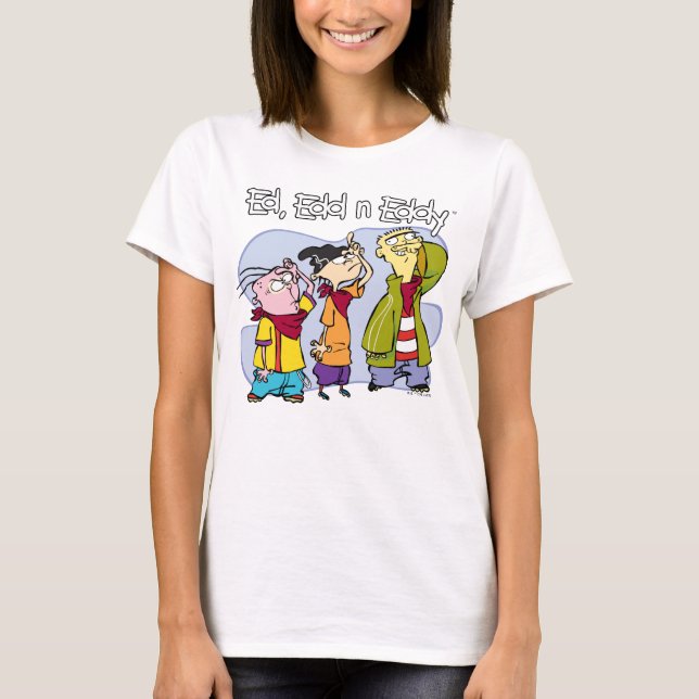 Ed, Edd, n Eddy Hand Signs T-Shirt (Front)