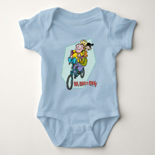 Ed, Edd, n Eddy on a Bike Baby Bodysuit