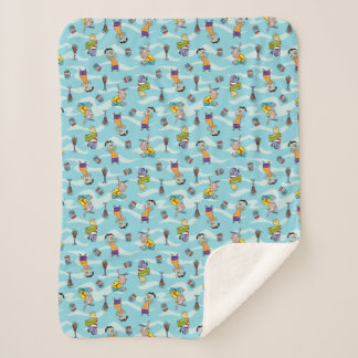 Ed, Edd, n Eddy Pattern Sherpa Blanket