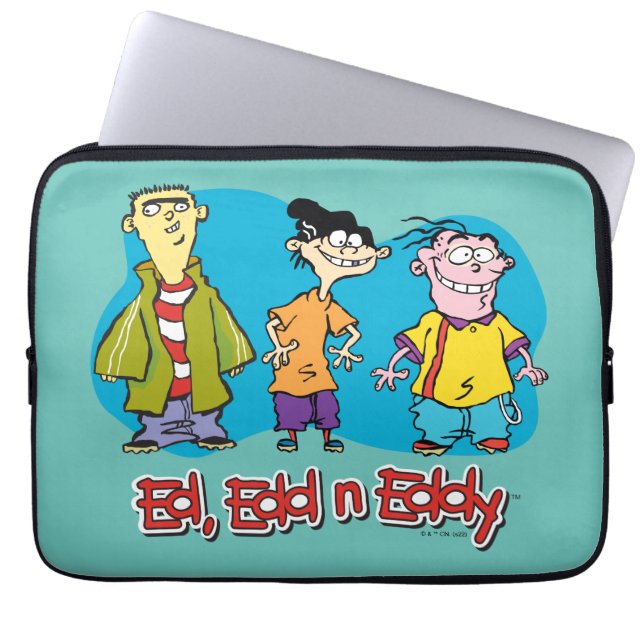 Ed, Edd, n Eddy Smiling Laptop Sleeve (Front)