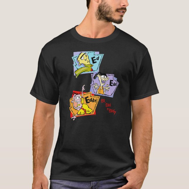 Ed Edd N Eddy Stacked Group Panels Alternate T-Shirt (Front)