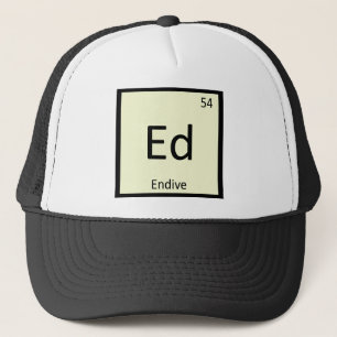 Ed - Endive Lettuce Chemistry Periodic Table Trucker Hat