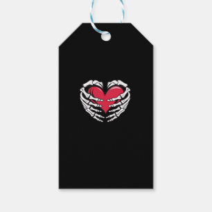 Ed Heart In Skeletal Hands Classic Style Gift Tags