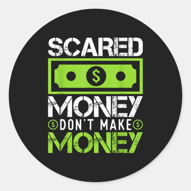 Ed Money Dont Make Money Dollar Cash Graphic Boss  Classic Round Sticker (Front)