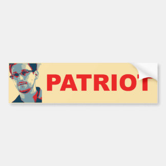 Ed Snowden Patriot Bumper Sticker