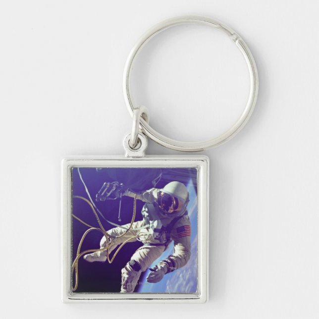 Ed White First American Spacewalker Photograph Key Ring (Front)