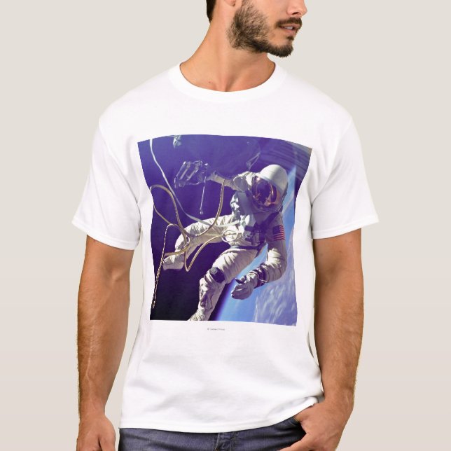 Ed White First American Spacewalker Photograph T-Shirt (Front)