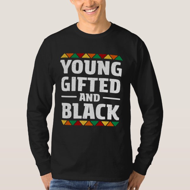 ed Young Black Dashiki African Pride History Month T-Shirt (Front)