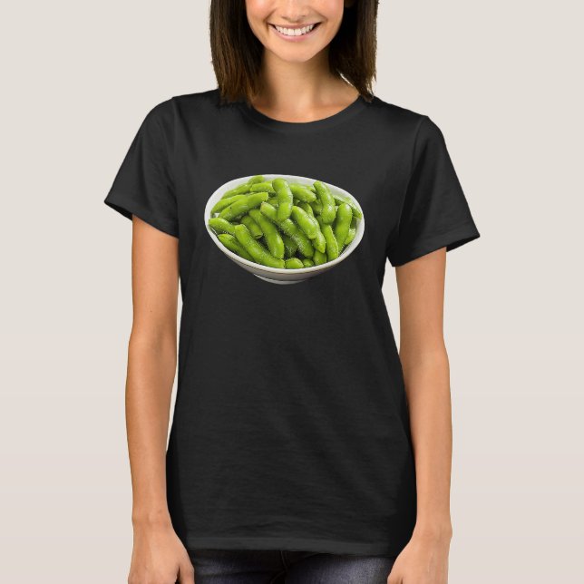 Edamame Costume Easy Last Minute Halloween Japanes T-Shirt (Front)