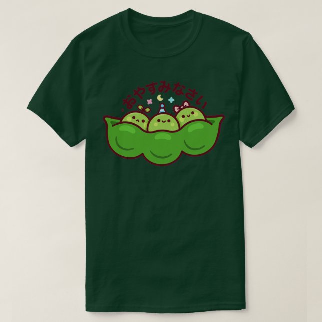 Edamame Kawaii T-Shirt (Design Front)