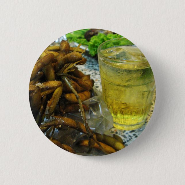 Edamame Thai Style 6 Cm Round Badge (Front)