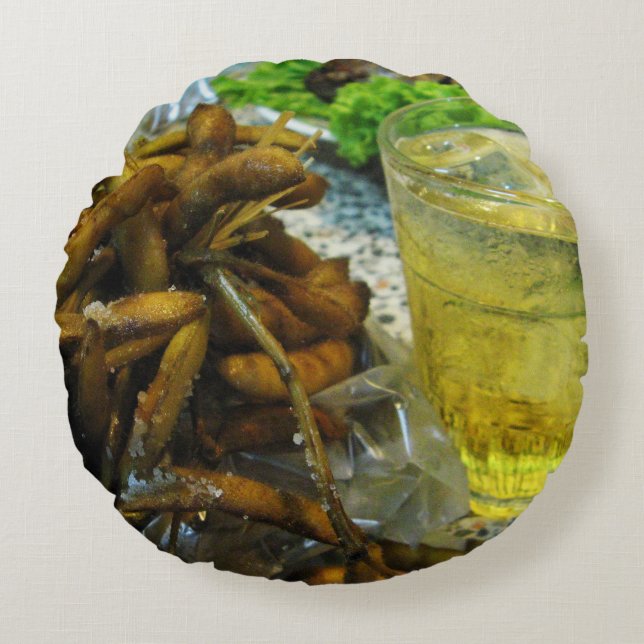 Edamame Thai Style Round Cushion (Front)