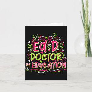 Edd doctor of education - for doctor of education card