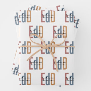 EdD Doctor Of Education Graduation Wrapping Paper Sheet