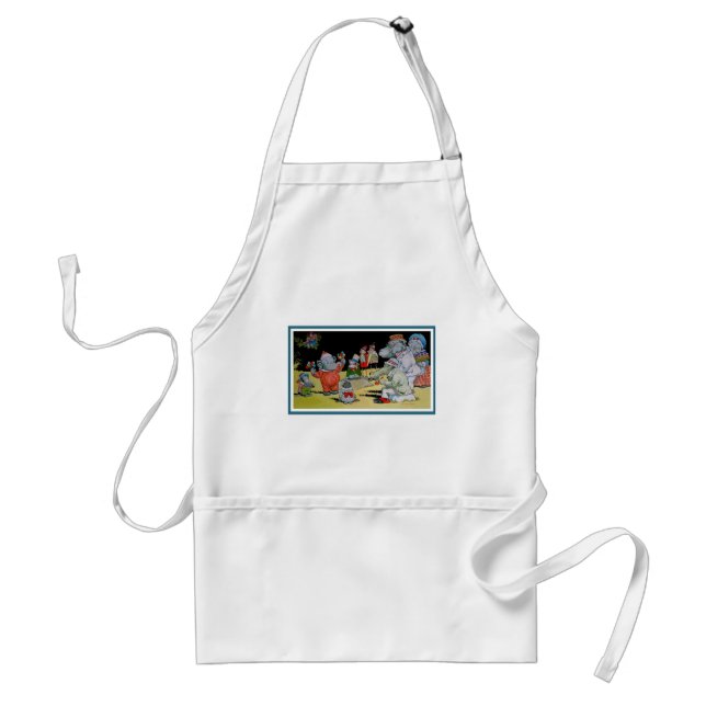 Eddie Elephant and Friends Standard Apron (Front)