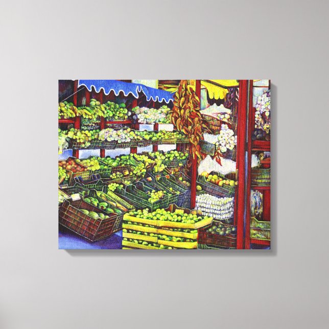 Eddie's Market Canvas Print (Front)