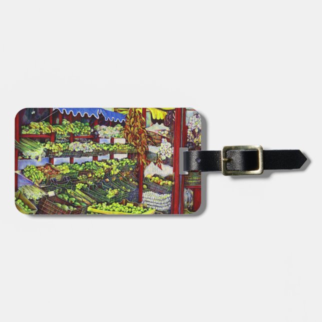 Eddie's Market Luggage Tag (Front Horizontal)