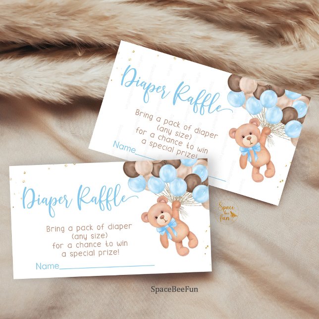 eddy Bear Baby Shower We can barely wait Enclosure Card (Teddy Bear Baby Shower, We Can Bearly Wait Diaper Raffle, Book for Baby Shower, Diaper Raffle Card, )